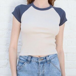 Brandy Melville Bella Colorblock Baseball Tee